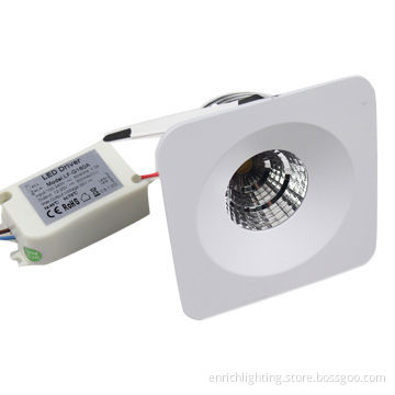 6W Square LED Downlight, 450 to 470lm Luminous Flux Range, 100 to 240V AC